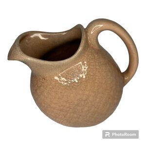 MCM Hull Pastels Pottery NULINE 1 QT Ice Lip PITCHER Peach Fish Scale AS IS